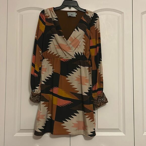 Judith March Dress With Beaded Cuffs Size Large - Picture 1 of 5